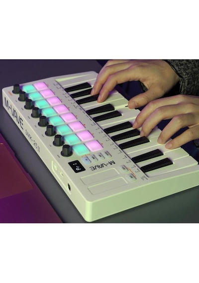 M-vave Smk 25 Mkıı Wireless Bt Midi Keyboard Controller