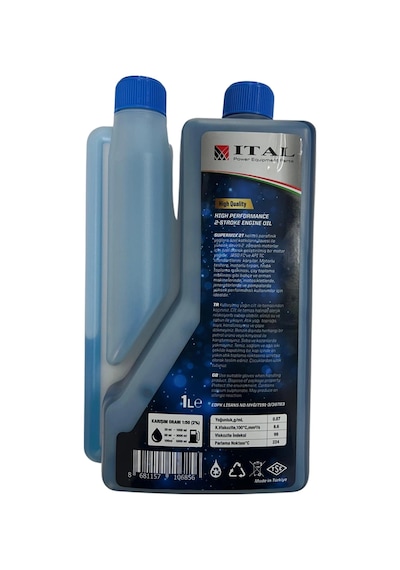 İtal Supermix 2t 2 Zamanlı Ölçekli Mavi Motor Yağı 1l