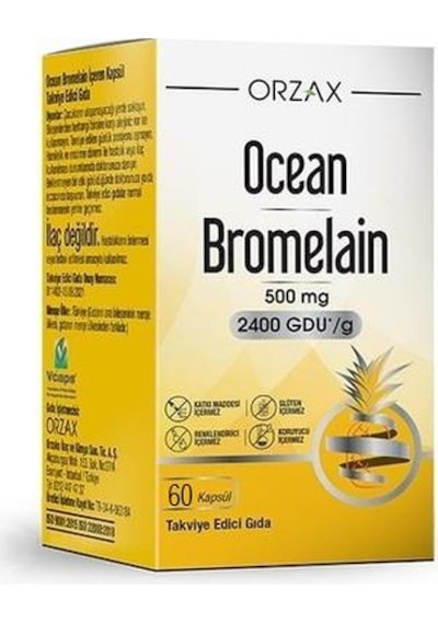 Ocean Bromelain 60 Kapsül 8697595874233