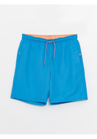 Lcwaıkıkı Classic Mavi Kısa Boy Basic Erkek Deniz Şortu