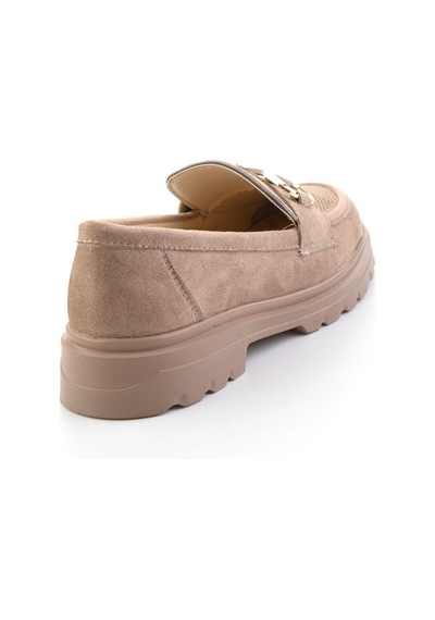 Bambi Vizon Kadın Loafer Ayakkabı K01536104772 Vizon
