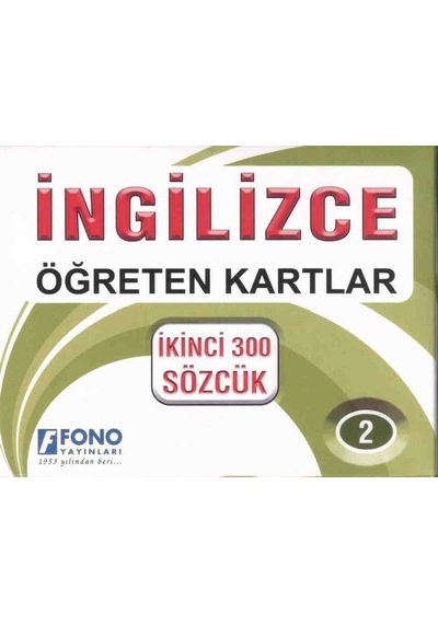 İngilizce Öğreten Kartlar 2-İkinci 300 Sözcük- Fono Yayınları