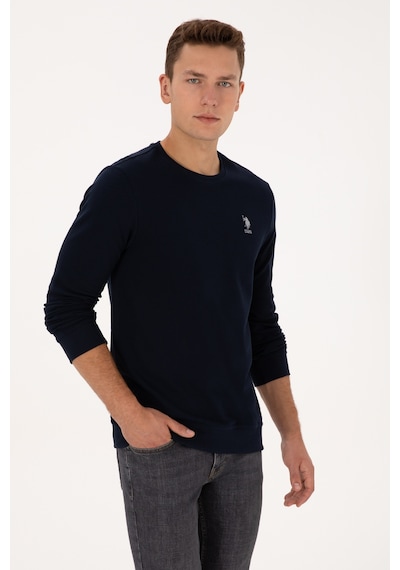 U.S. Polo Assn. Erkek Regular Fit Bisiklet Yaka Lacivert Sweatshirt 50310310-VR033 U.S. Polo Assn. Erkek Regular Fit Bisiklet Yaka Lacivert Sweatshirt 50310310-VR033