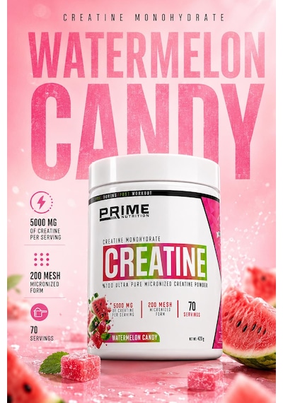 Prime Nutrition Creatine 420 Gram Watermelon Candy Karpuz