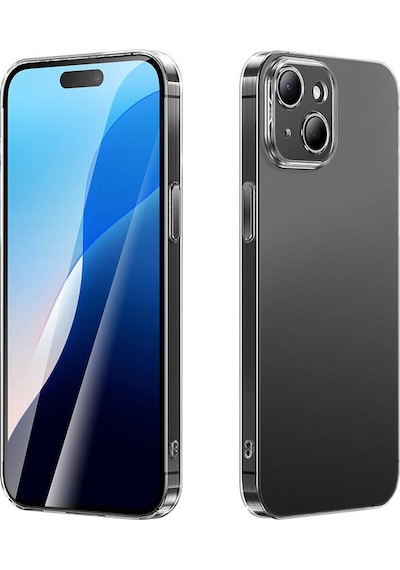Zore Apple Uyumlu iPhone 15 Kılıf Toz Önleyici Helo Kapak - Şeffaf Şeffaf