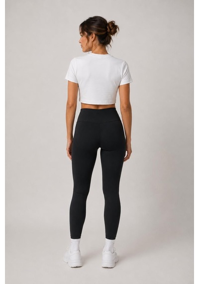 Alexandergardi Bisiklet Yaka Active Spor T-shirt Beyaz