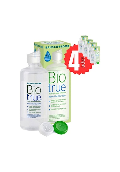 Biotrue Bioture 300 Ml Lens Solüsyonu 4 Kutu Stk:28-04