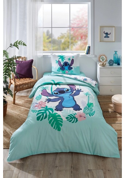 Özdilek Lisanslı Tek Kişilik Çocuk Nev. Takımı-stitch Summer Mint