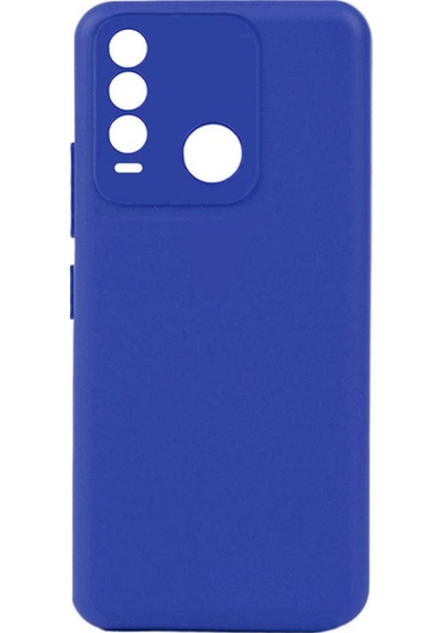 Tecno Spark 8t Kılıf Zore Biye Silikon Mavi