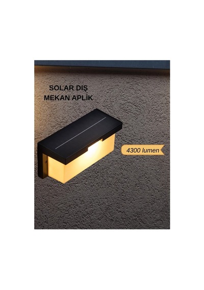 Ct-7083 Barbaros 40w Solar Aplik Günışığı Renkli Plastik Malzeme İle Enerji Tasarrufu Sağlar