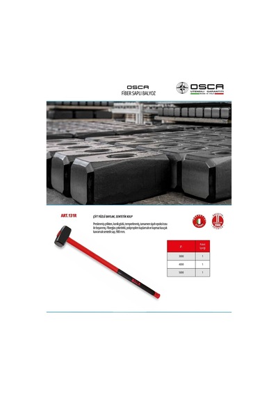 Osca 3 Kg Fiber Saplı Balyoz