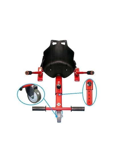 Hoverkart Elektrikli Kaykay Koltuk Hoverkard Aparat Siyah