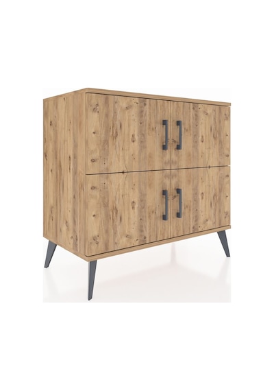 Hyperion Şifonyer 2 Raflı 4 Kapaklı 88x44x80 Çam-çam/antrasit Çam/antrasit Hyperion Şifonyer 2 Raflı 4 Kapaklı 88x44x80 Çam-çam/antrasit Çam/antrasit
