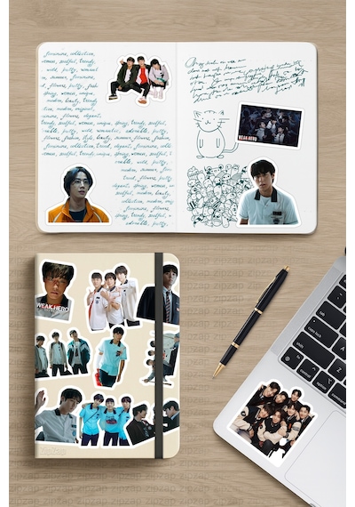 Weak Hero Class Kdrama K Drama Dizi Telefon Laptop Bullet Journal Yapışkanlı Folyo Sticker Paketi 22 Adet Çok Renkli