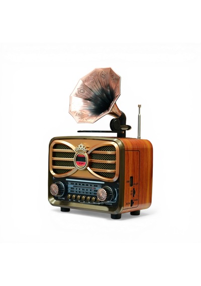 Rt-607 Gramafonlu Trend Nostaljik Radyo,bluetooth Nostalji Radyo