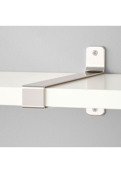 Ikea Granhult Duvar Rafı Ayağı, Nikelaj Kaplama, 30x12 Cm, 1 Adet Çok Renkli