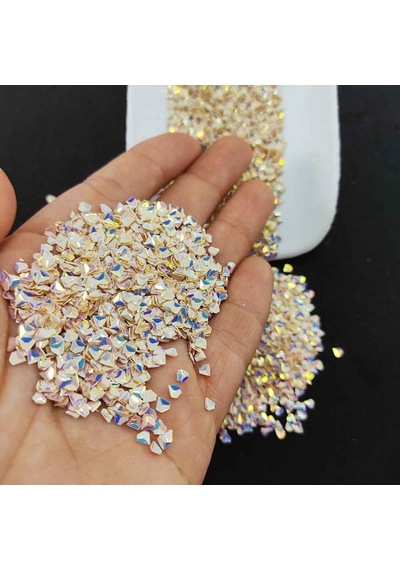 Üçgen Pul Kırığı - Parlak Gold - 10 Gr