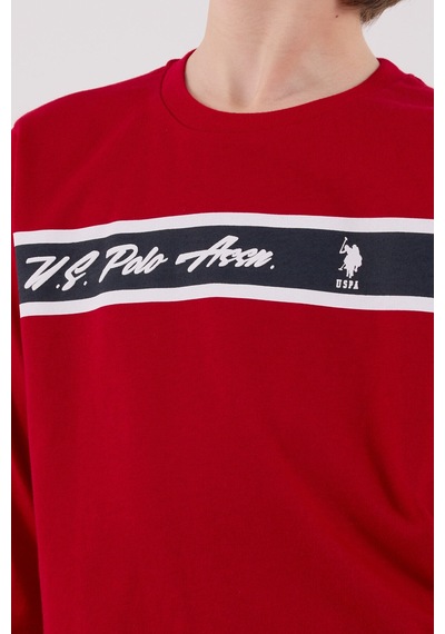 U.S. Polo Assn. U.s. Polo Assn Erkek Çocuk Kırmızı Pijama Takımı Us2210-c-v1