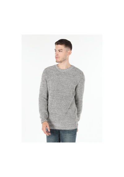 Colin's Slim Fit Bisiklet Yaka Dar Kesim Bej Erkek Kazak CL1059927_Q1.V1_BEI Bej