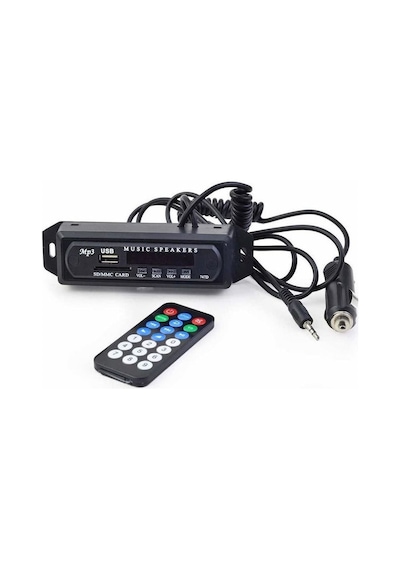 Oto Teyp Dönüştürücü Bluetooth Aux - Sd Kart - Usb - Çevirici N11.312