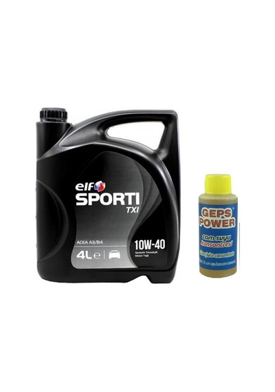 Elf Sporti Txi 10W-40 Acea A3/B4 Sentetik Motor Yağı 4 L + Cam Suyu Konsantresi 3 L