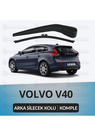 Volvo V40 2013 - 2017 Komple Arka Silecek Kolu ve  Süpürgesi