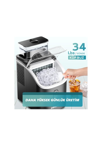 Euhomy Kristal Küp Taşınabilir Buz Makinesi