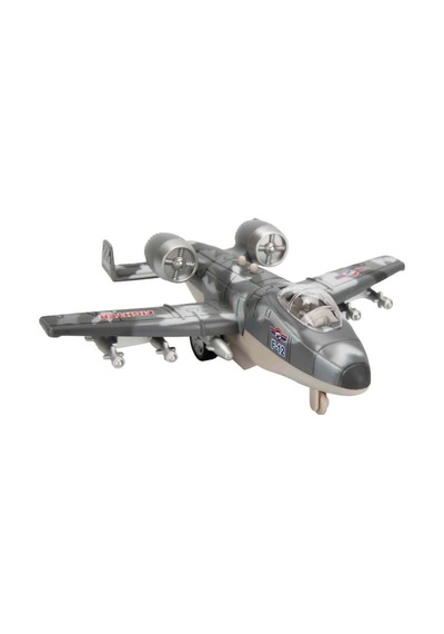 Sesli Ve Işıklı Die Cast Çek Bırak Savaş Uçağı