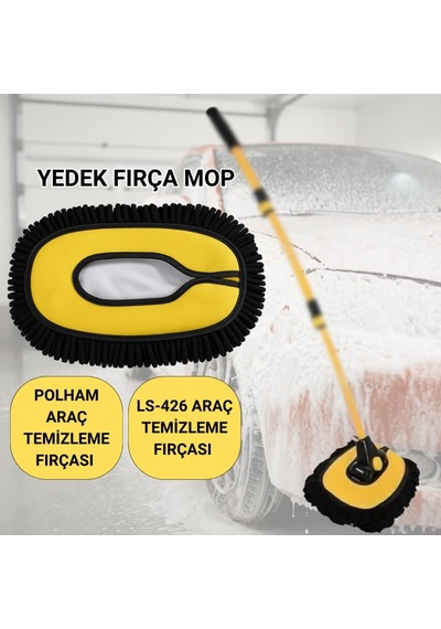 Polhammobile Sku:smgstk7d07284c00 Polham Ve Ls-426 Uyumlu Yedek Araç Yıkama Mopu, Oto Temizleme Fırçası Yedek Mop, Çizmez, Süper Emici Sku: Smgstk7d07284c00