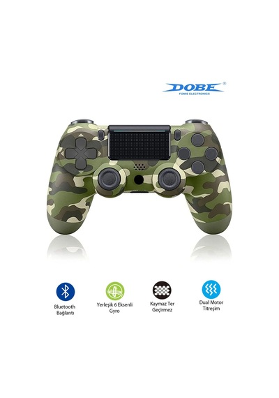 Ps4-pc-android Box-android-Apple Uyumlu iOS Telefon Tablet Titreşimli Bluetooth Oyun Kolu