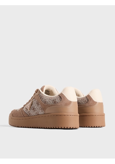 Guess Miriam Deri Karışımlı Kadın Sneaker Ayakkabı Fltm16fal12 Bej