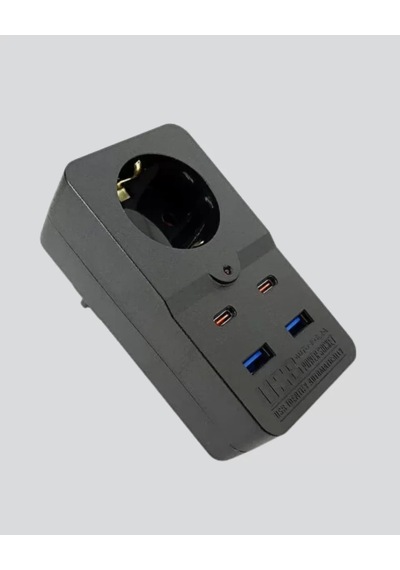 Home Termal Korumalı Priz Otomatik Çocuk Kilidi 4 Usb Type C Diğer