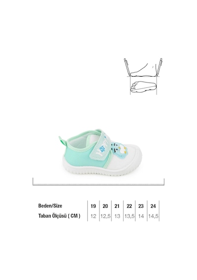 Gezer Yazlık Keten Kız Bebe Happy Birds Cırtlı Ayarlanabilir Ayakkabı Ga2ybm.03356.00.3g3.0a Yeşil