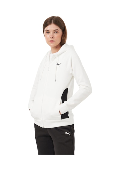 Puma Classic Hooded Tracksuit Kadın Beyaz Eşofman Takımı 68303502 Siyah Beyaz