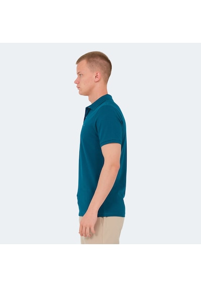 Slazenger VALE KTN Erkek Polo Yaka Petrol Tişört