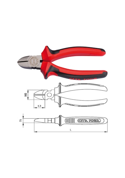 Ceta Form 180MM E06-41-0180 Yan Keski Polisajlı/Duotech Sap
