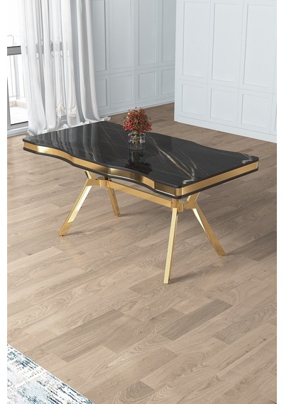 Canisa Prah Serisi 90x160 Lak Panel Sonata Desen Gold Ayak Masa Takımı 6 Krem Sandalye Sonata Masa Krem Sandalye Ayaklar Gold Canisa Prah Serisi 90x160 Lak Panel Sonata Desen Gold Ayak Masa Takımı 6 Krem Sandalye Sonata Masa Krem Sandalye Ayaklar Gold