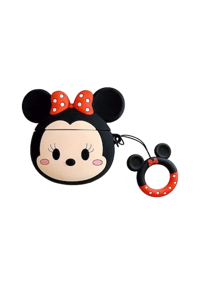 Microsonic Apple Uyumlu AirPods 4.nesil / Anc Kılıf Cartoon Figürlü Silikon Crtn-fgr-mne-mse Krem