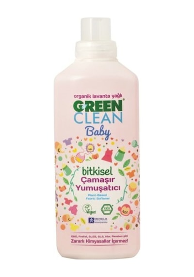 U Green Clean Baby Çamaşır Yumuşatıcı 1 Lt+Leke Çıkarıcı 1 Lt+Çamaşır Deterjanı 1 Lt+Biberon Temizl