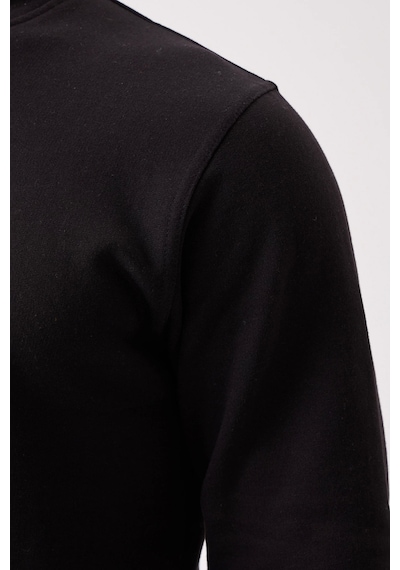 Galanthus Basic Sweatshirt - Uzun Kollu, Pamuklu, Rahat Kesim, Günlük Ve İş Kullanımı Siyah