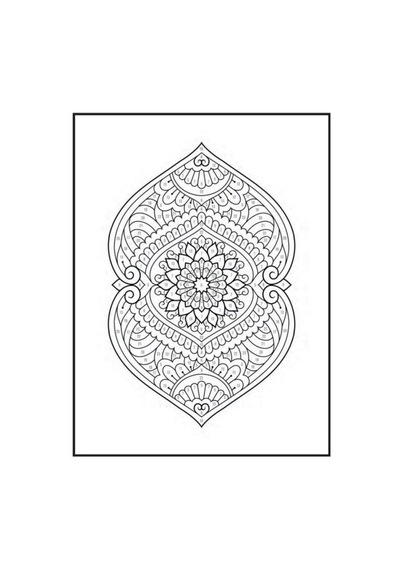 Sayılarla Mandala Boyama Kitabı 100 Süper Mandala