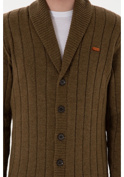 U.s. Polo Assn. Erkek Haki Hırka Triko 50297061-vr027 Haki