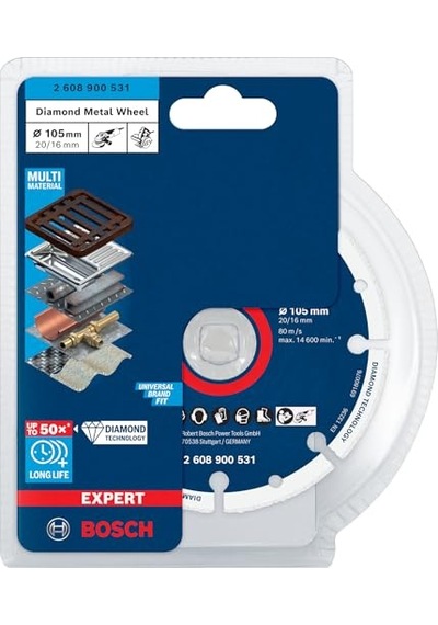 Expert Metal Wheel Kesici Diskler Dökme Demir Paslanmaz Çelik Çelik Demir Içermeyen Metalle Ø 105 Mm Aksesuar Küç