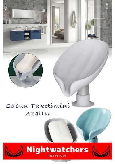 Şık Tasarım Tezgah Üstü Mutfak Banyo Bulaşık Lavabo Vantuzlu Su Tutmaz Giderli Katı Sabunluk Çok Renkli