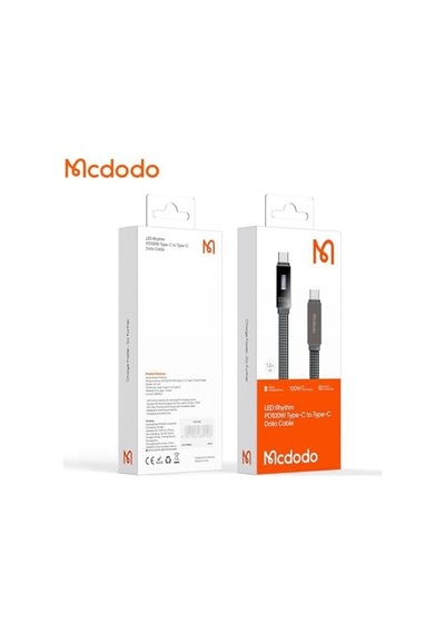 Ca-4470 100w Type-c To Type-c Hızlı Şarj Ve Data Aktarim Kablosu 1.2m, Siyah