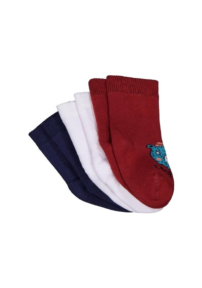 Civil Baby Animal Havlu 6-18 Ay 3'lü Bebek Erk Çorap Set - Standart 12 Ay