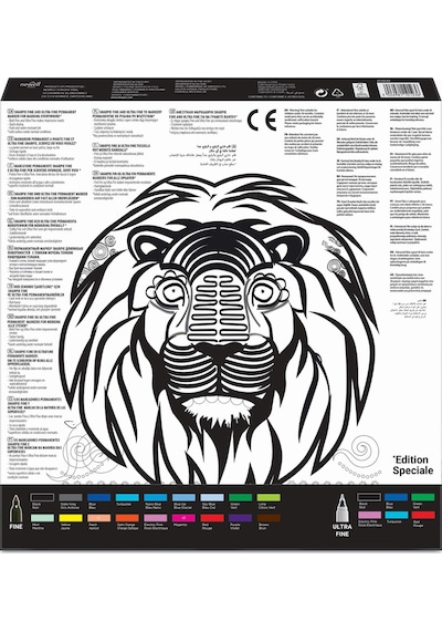 Sharpie Fine Permanent Markör 26 Lı Aslan 2110123 Çok Renkli