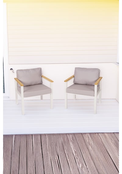 Neokas Balkon Mobilyası, Bahçe Takımı, 2 Tekli Koltuk, Kafe Koltuğu, Bekleme Alanı Koltuğu Beyaz Neokas Balkon Mobilyası, Bahçe Takımı, 2 Tekli Koltuk, Kafe Koltuğu, Bekleme Alanı Koltuğu Beyaz
