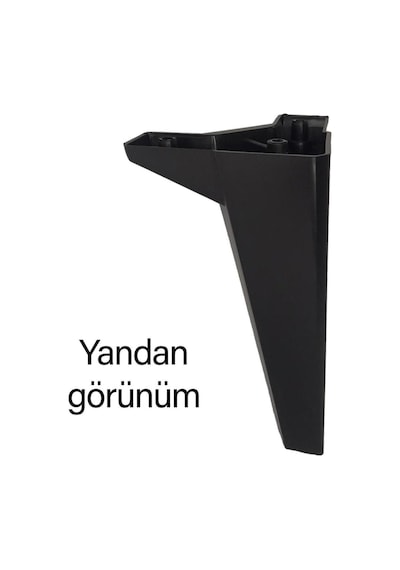 Serdivan 20 Cm Siyah Lüx Mobilya Kanepe Sehpa Ünite Koltuk Ayağı Baza Ayak Siyah Diğer