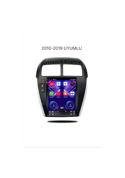 Snp Serisi Mitsubishi Asx 2010 İle 2019 Uyumlu 9.7 İnç Tesla Tasarım Android Multimedya Sistemi 6-128 Gb Hafıza Carplay Android Auto Ve Geri Görüş Kamerası 9.7''